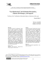 Las Hortensias de Felisberto Hernández, flâneur del tiempo y del espacio